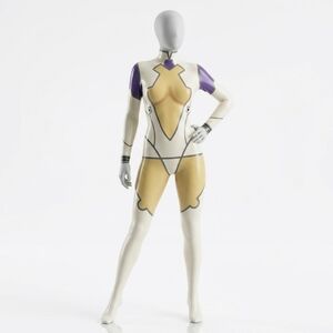 Latex Space Girl Cosplay Jumpsuit Catsuit XS